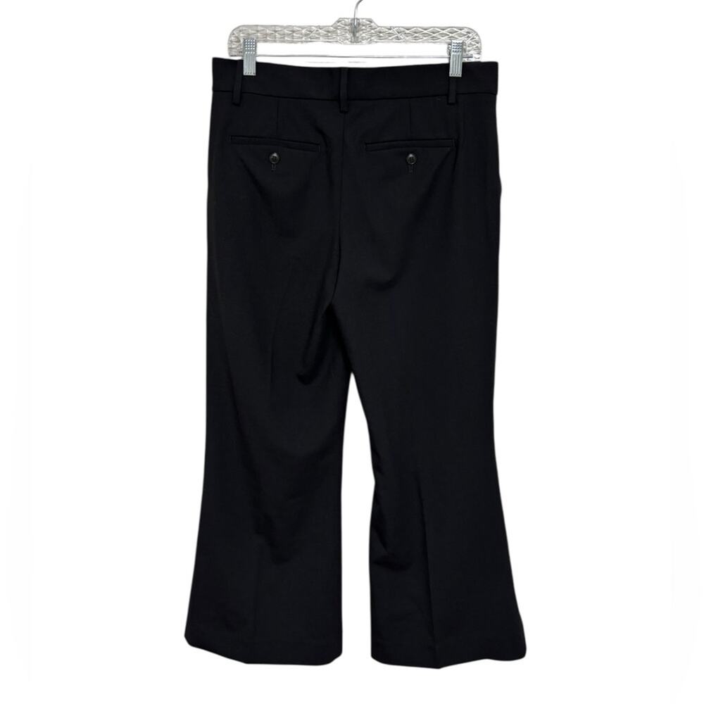 NEW Madewell Kick Out Crop Pants in Wool-Blend Twill in Black - Size 4 - Picture 4 of 11